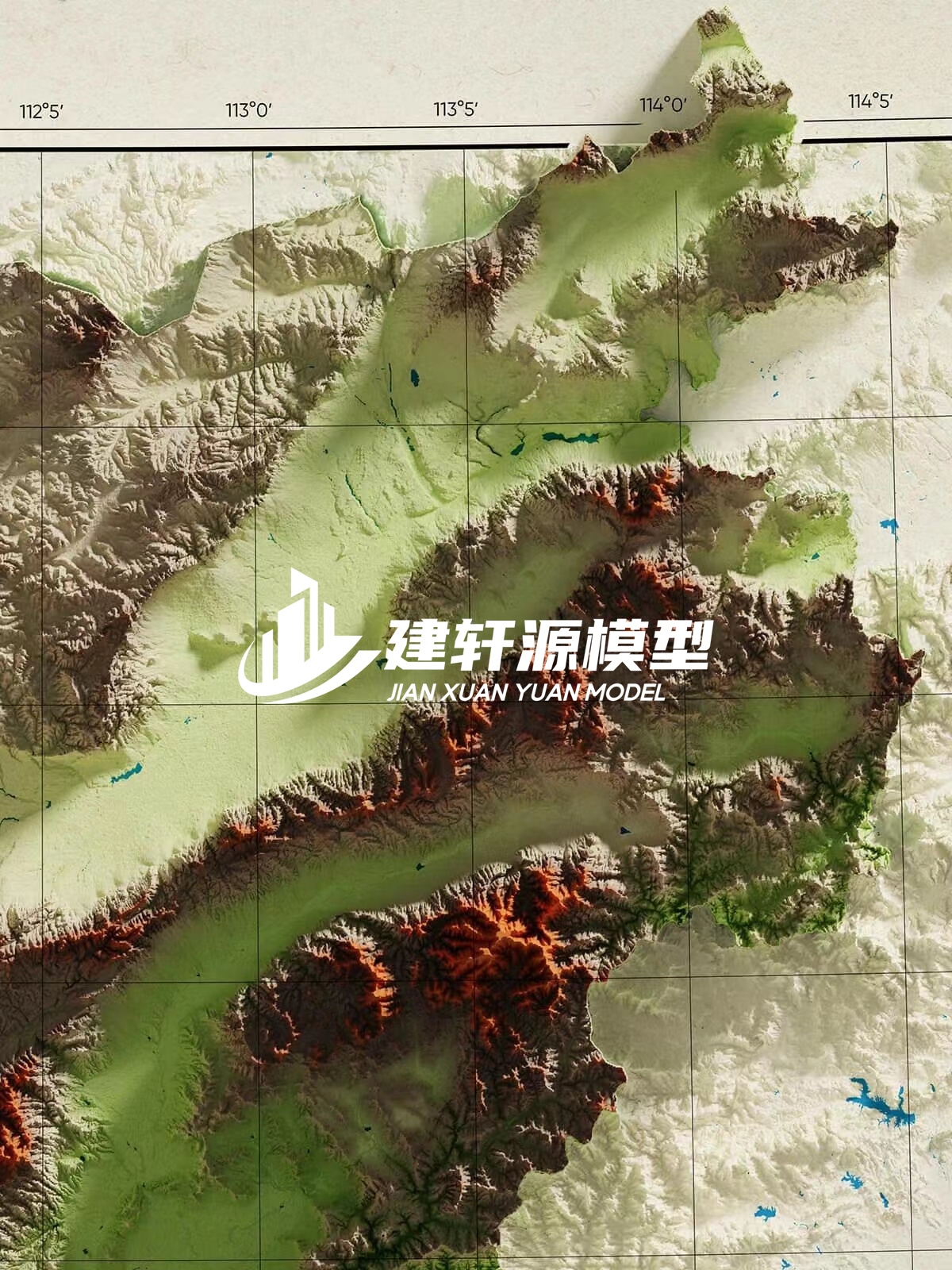 中方地形模型制作