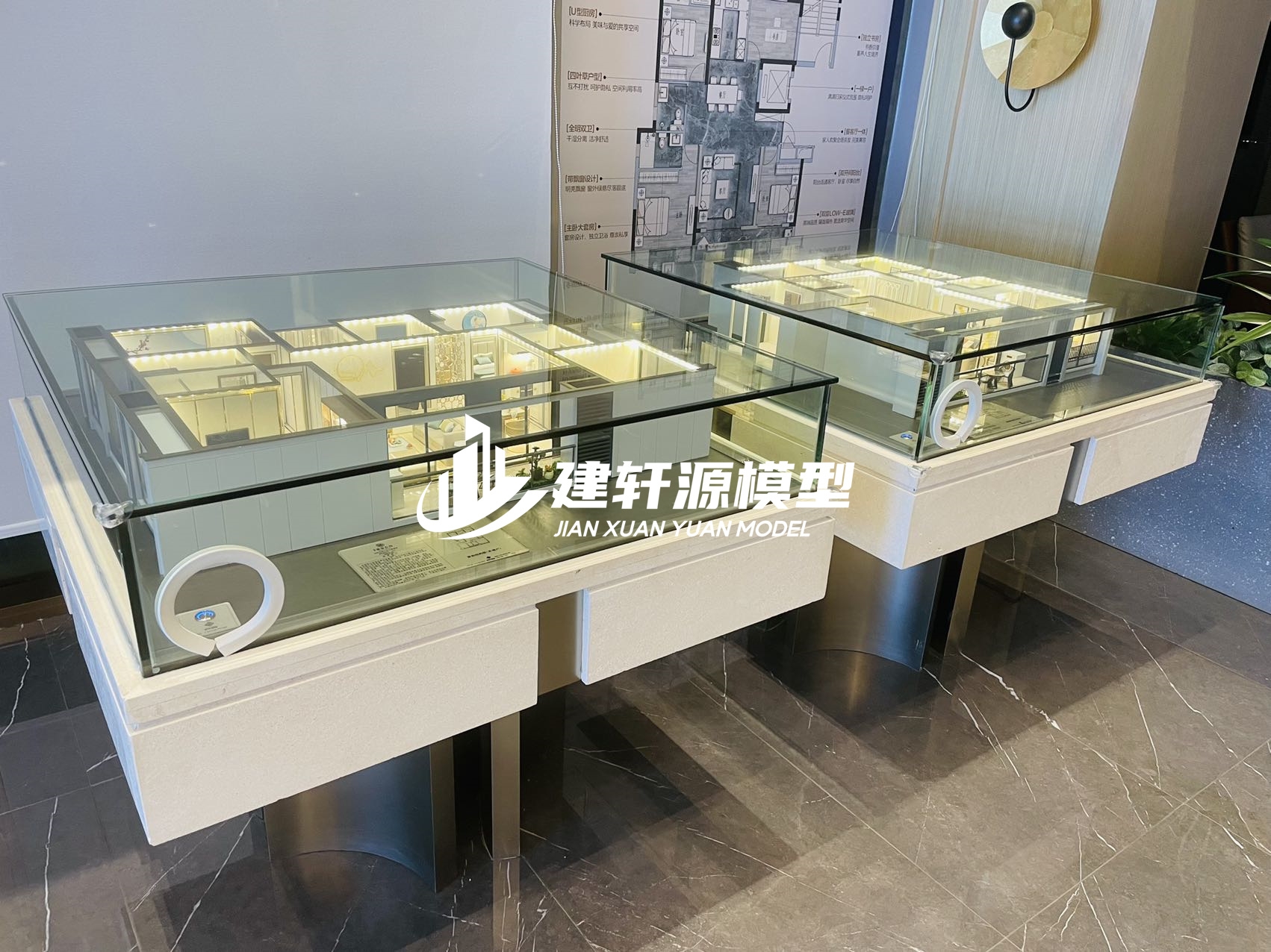 中方中梁地产户型模型制作
